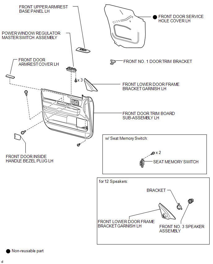 Toyota Tundra Service Manual - Components - Front Door(for Crewmax)