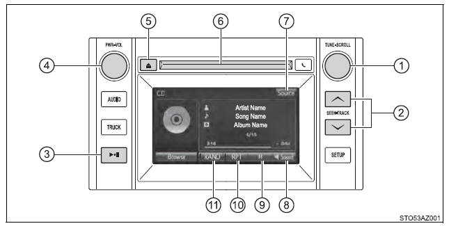 Using the audio system