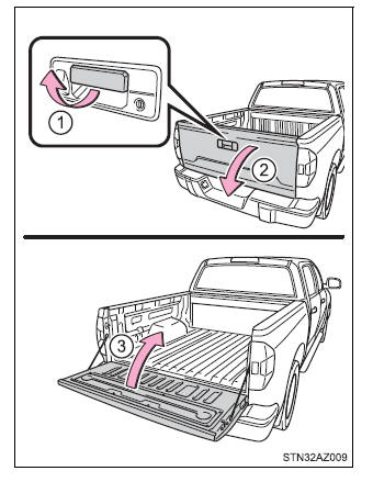 Opening, closing and locking the doors